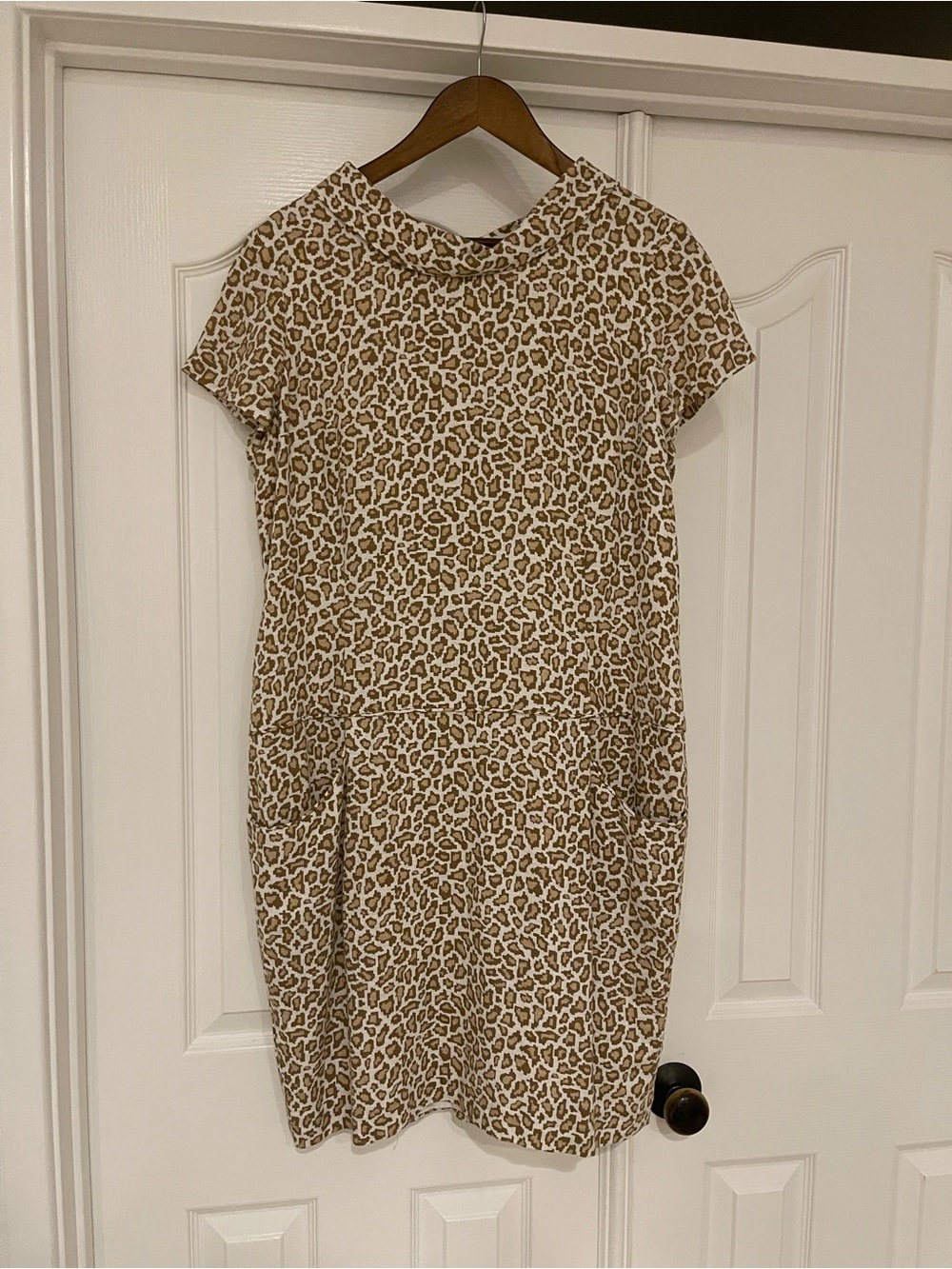 Pendleton Tan and Cream Leopard Shift Dress